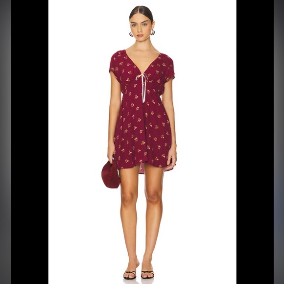 Free People Everyone’s Favorite Floral Babydoll Mini Dress NWT - Picture 1 of 9